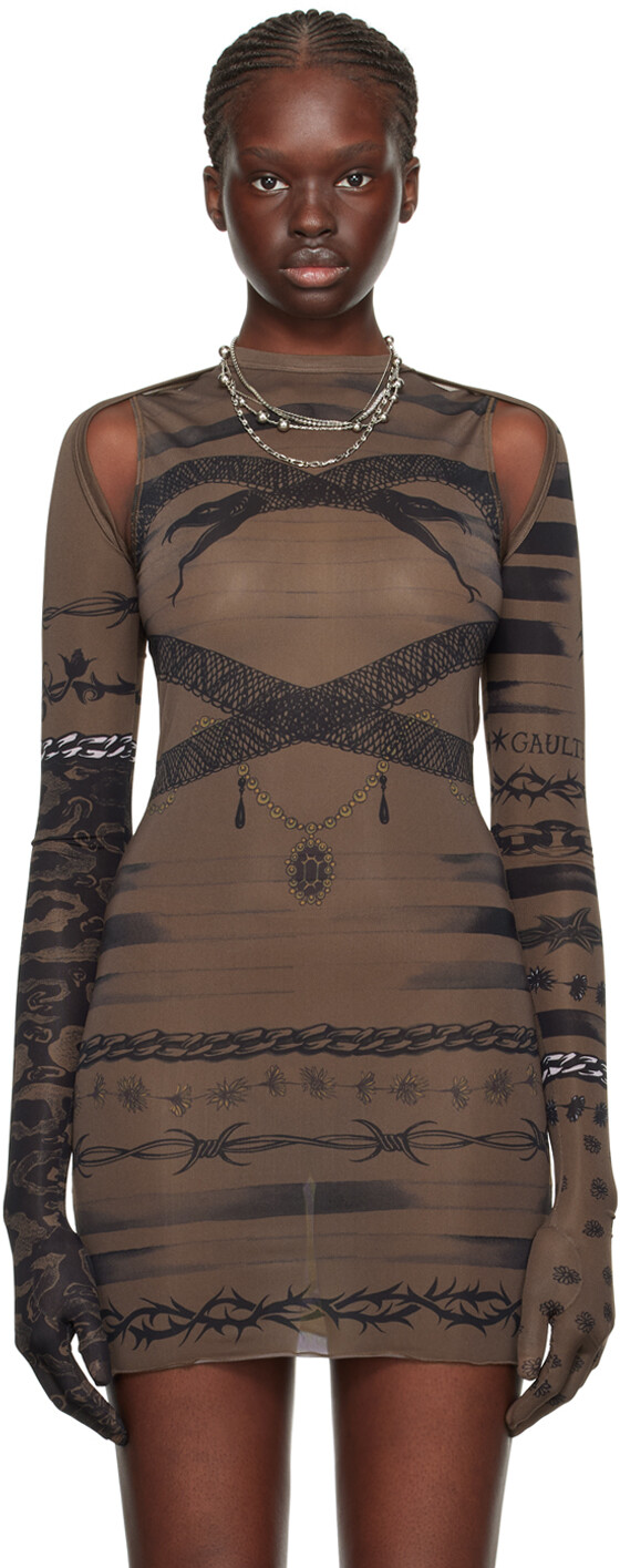 

Коричневый кардиган KNWLS Edition Jean Paul Gaultier