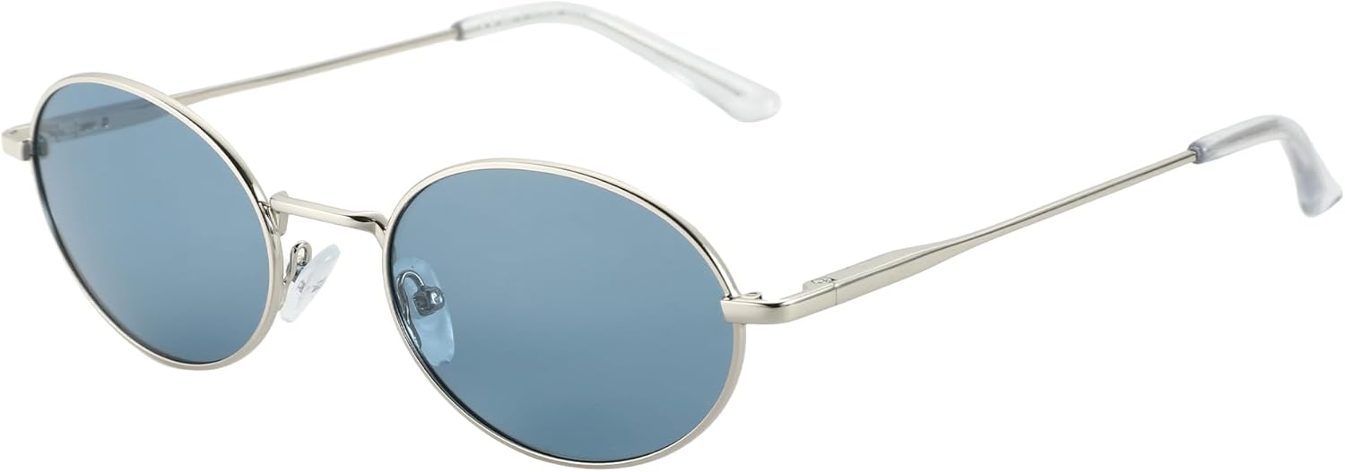 

Солнцезащитные очки ZENOTTIC овальной формы в стиле ретро для женщин и мужчин, поляризованные, с защитой от УФ-излучения UV400, унисекс, винтажный стиль, классические очки, Silver/Blue