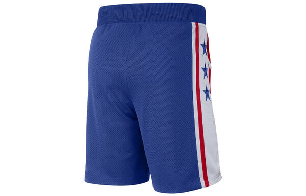 Шорты nba philadelphia 76ers colorblock спортивные дышащие быстросохнущие баскетбольные шорты Nike, синий — фото 2