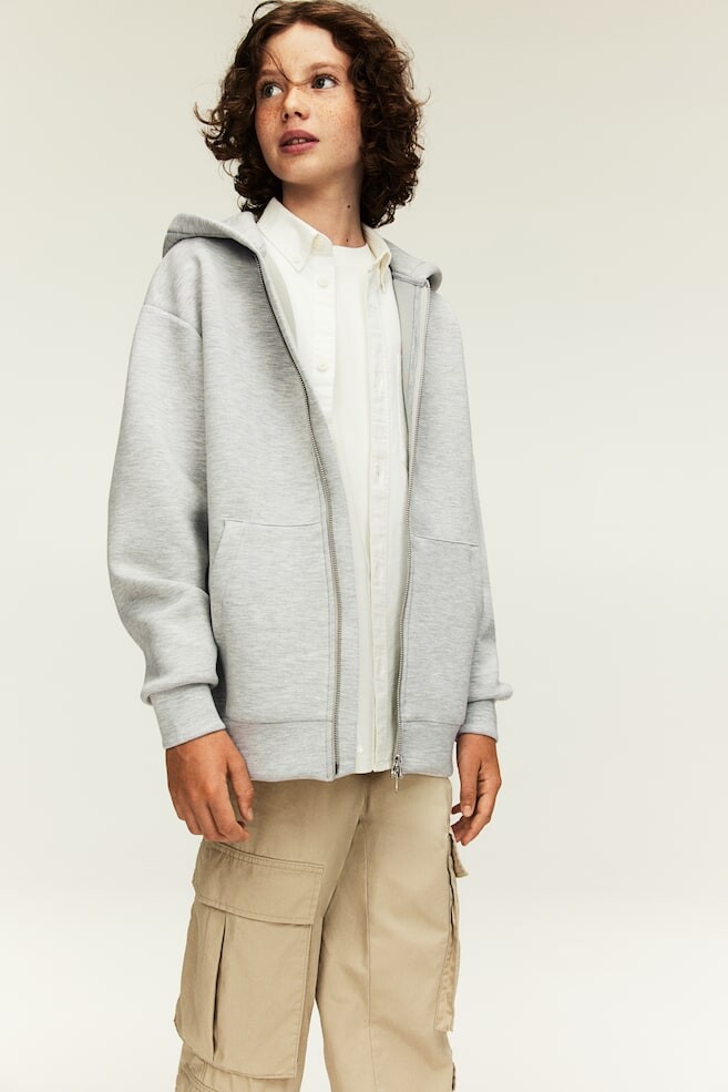 

Худи Scuba на молнии H&M, серый