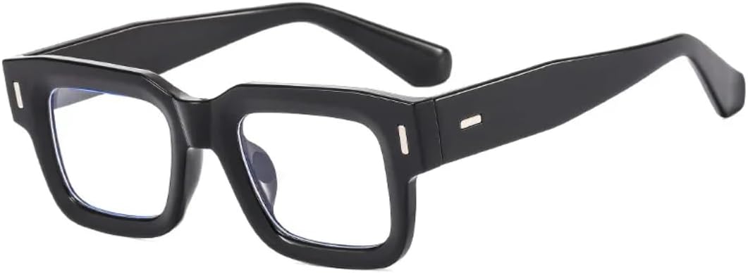 

Ретро-модные панк-солнцезащитные очки прямоугольной формы для женщин и мужчин, классические, с защитой от УФ-излучения UV400, для использования на открытом воздухе VFDHN, Black Clear