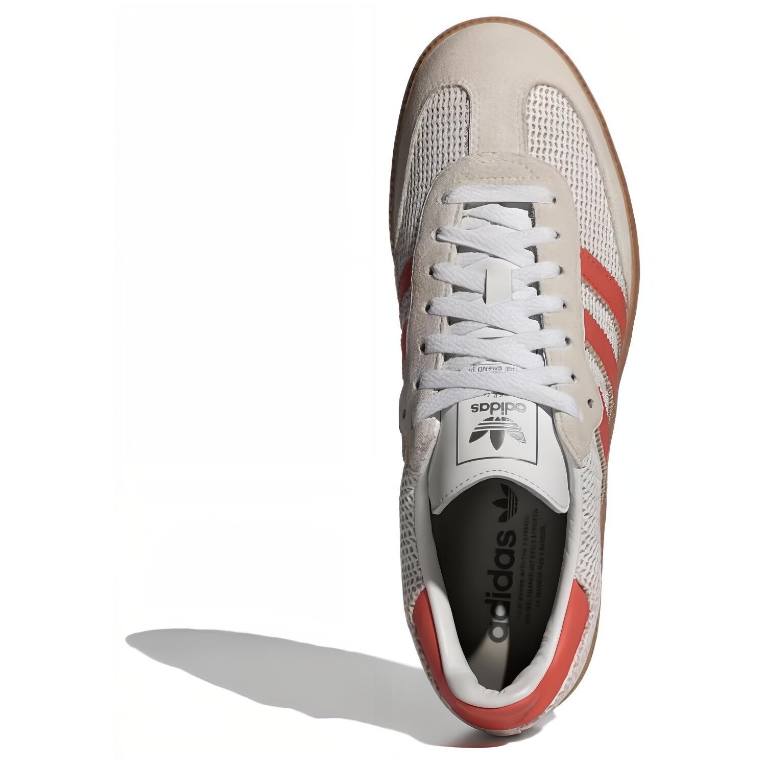 Мужские кроссовки для скейтбординга adidas originals Samba, White/Red — фото 4