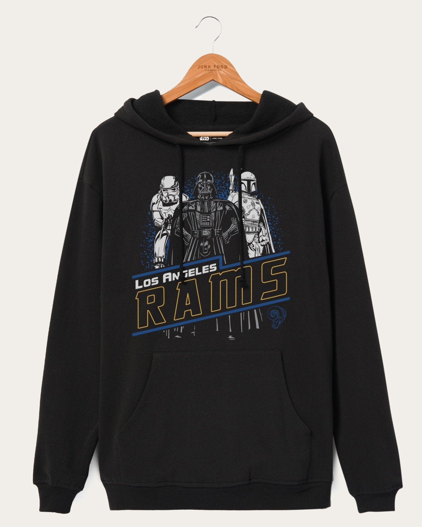 

Толстовка Rams Empire Junk Food Clothing, черный