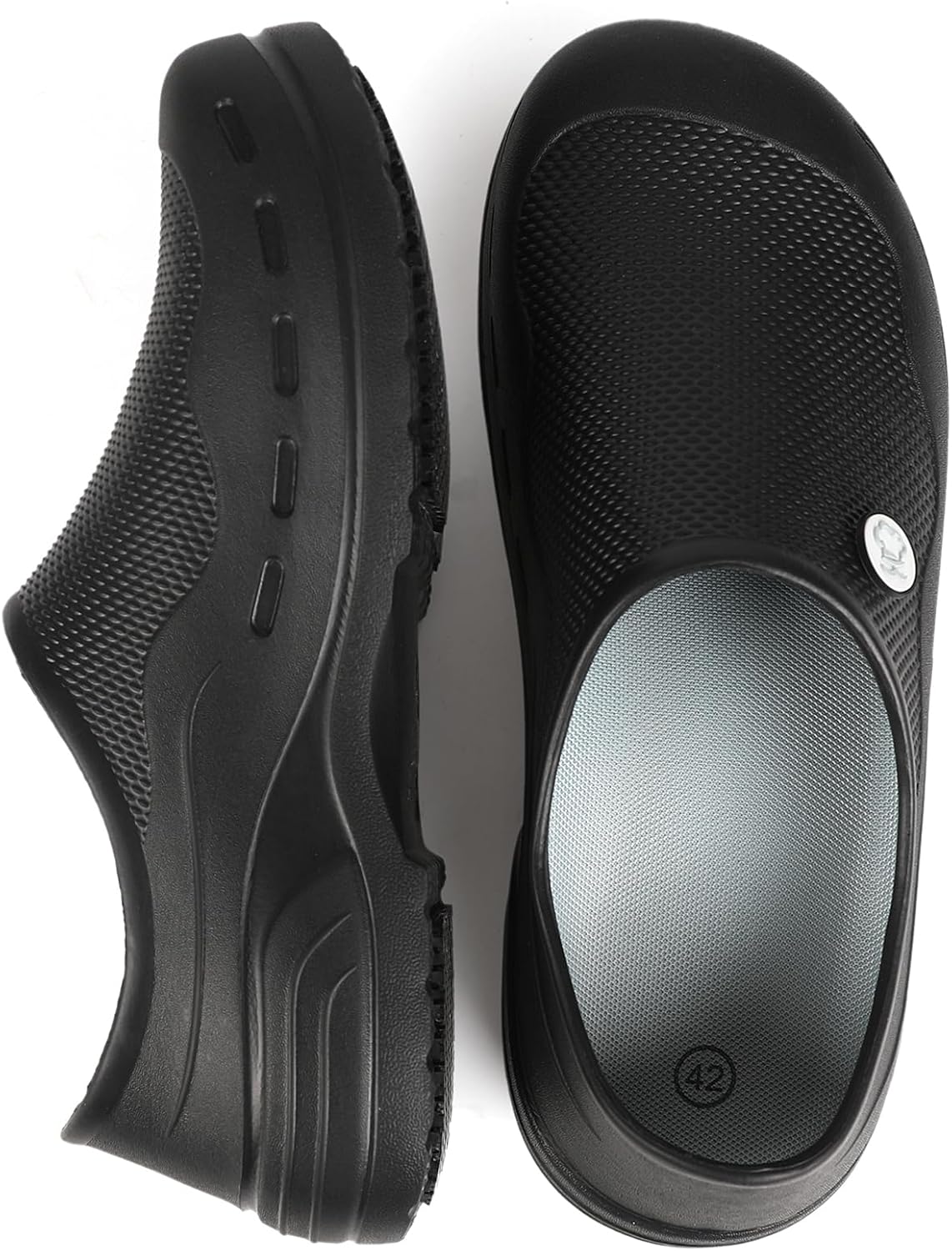 

Мужские обувь шеф-повара, нескользящие медицинские сабо, водонепроницаемые, устойчивые к маслу туфли для кухни, сада, ресторана, для помещений и улицы, унисекс Ffylen, синий