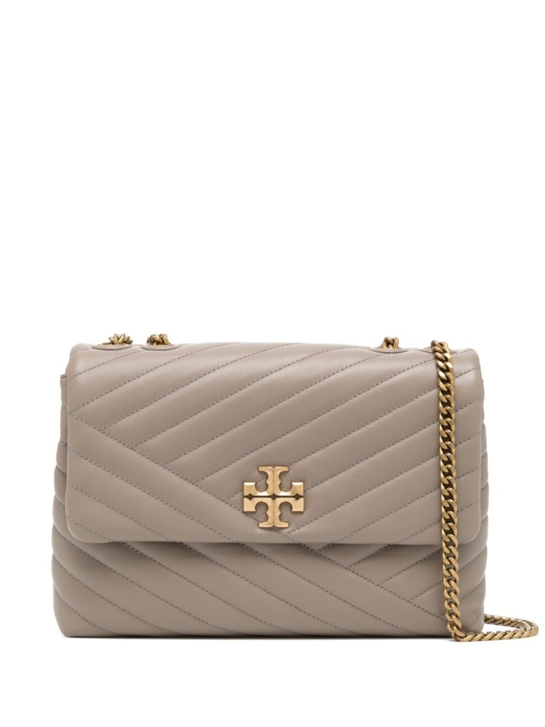 

Tory Burch сумка на плечо Kira с узором шеврон, коричневый