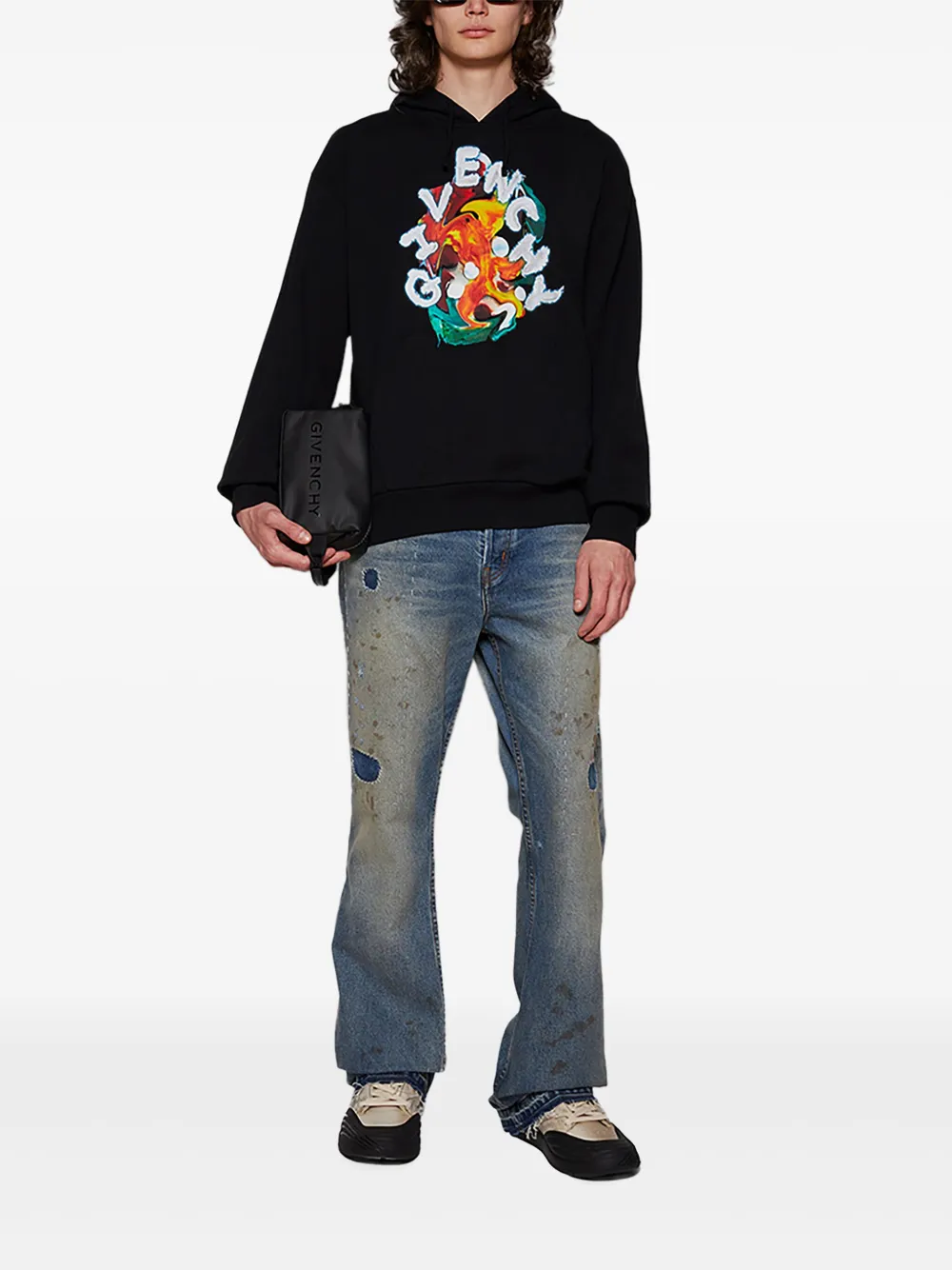 Худи Psychedelic Givenchy, черный — фото 2