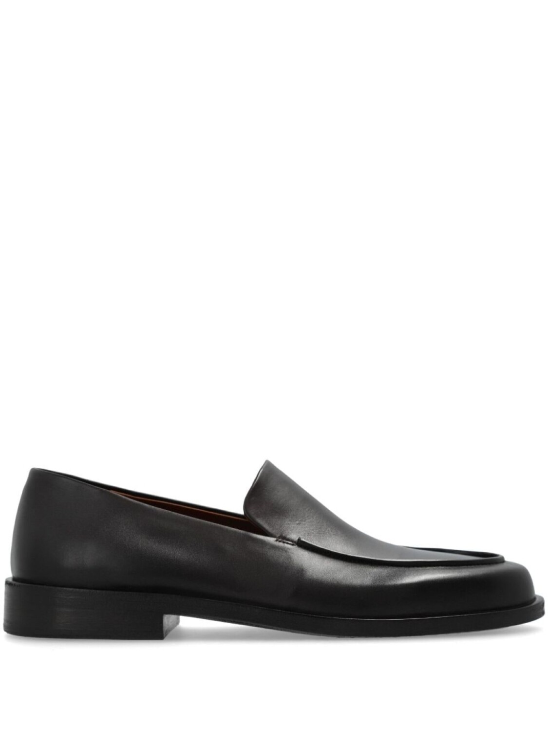 

Marsèll almond-toe leather loafers, черный