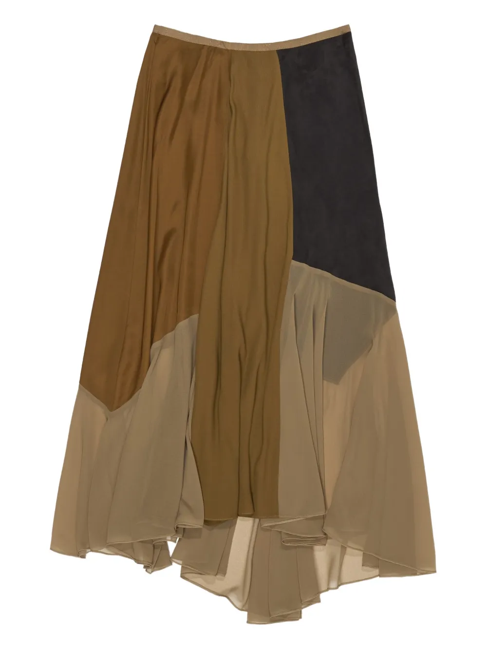 

Юбка с оборками в стиле печворк Bimba y Lola, коричневый