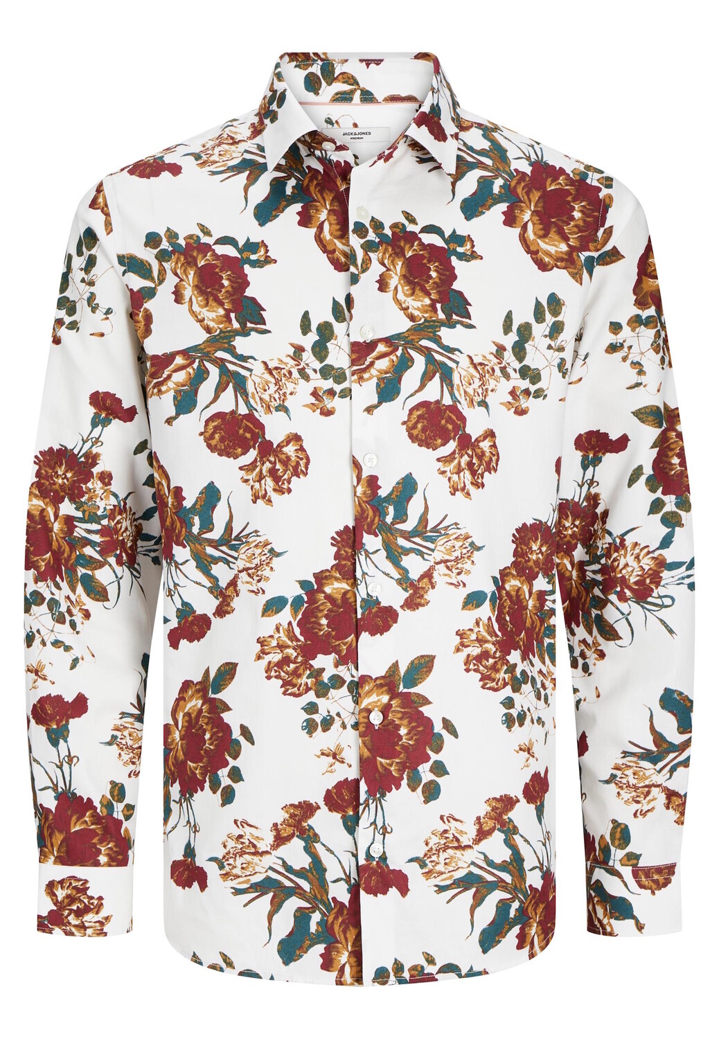 

Рубашка Jack & Jones 'Nordic Flores', белый