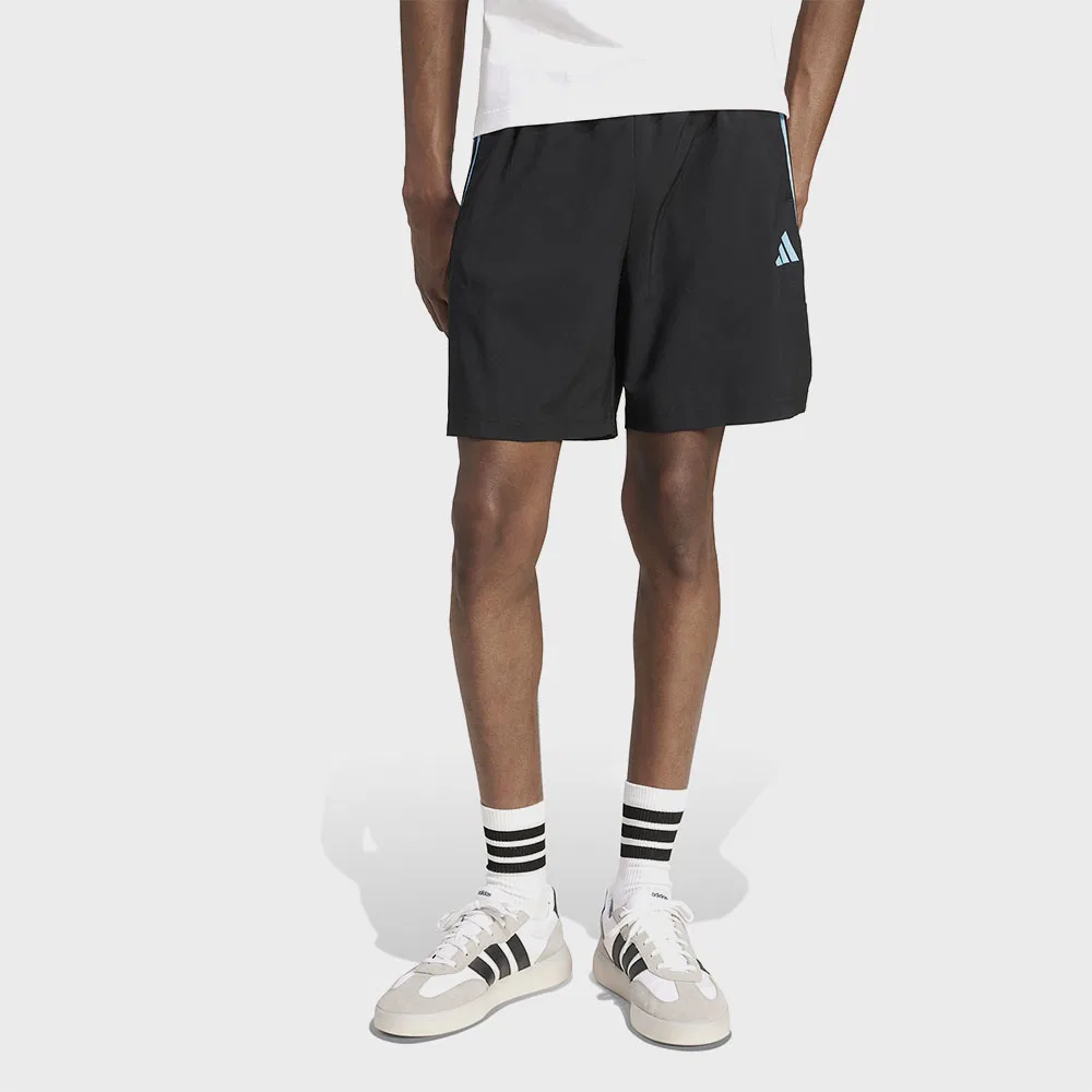 Мужские чёрные тканые шорты House of tiro от Adidas