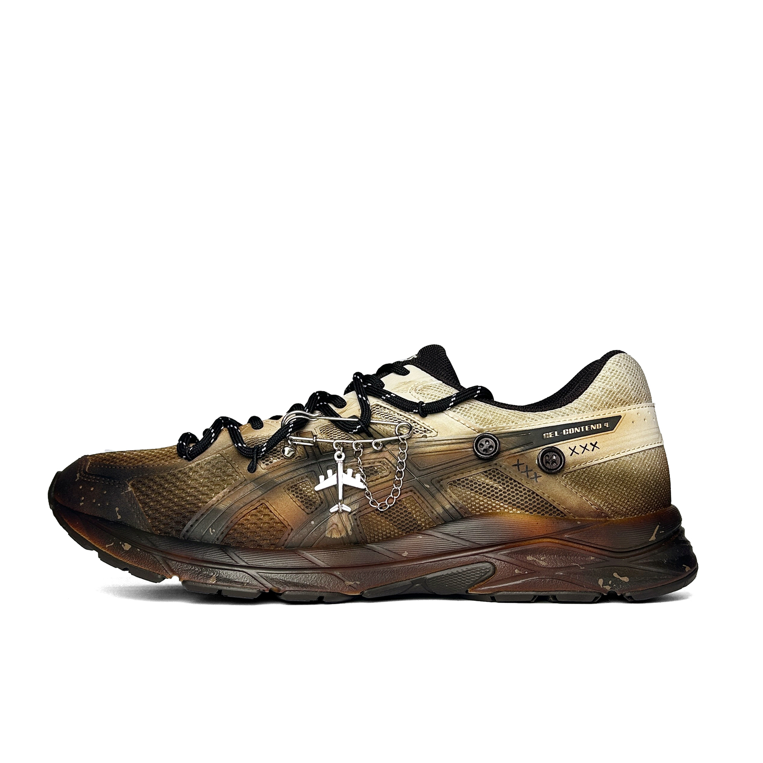 

Мужские кроссовки Gel Contend 4 Abrasion Resistant Low top Dark Coffee Gradient ASICS, черный