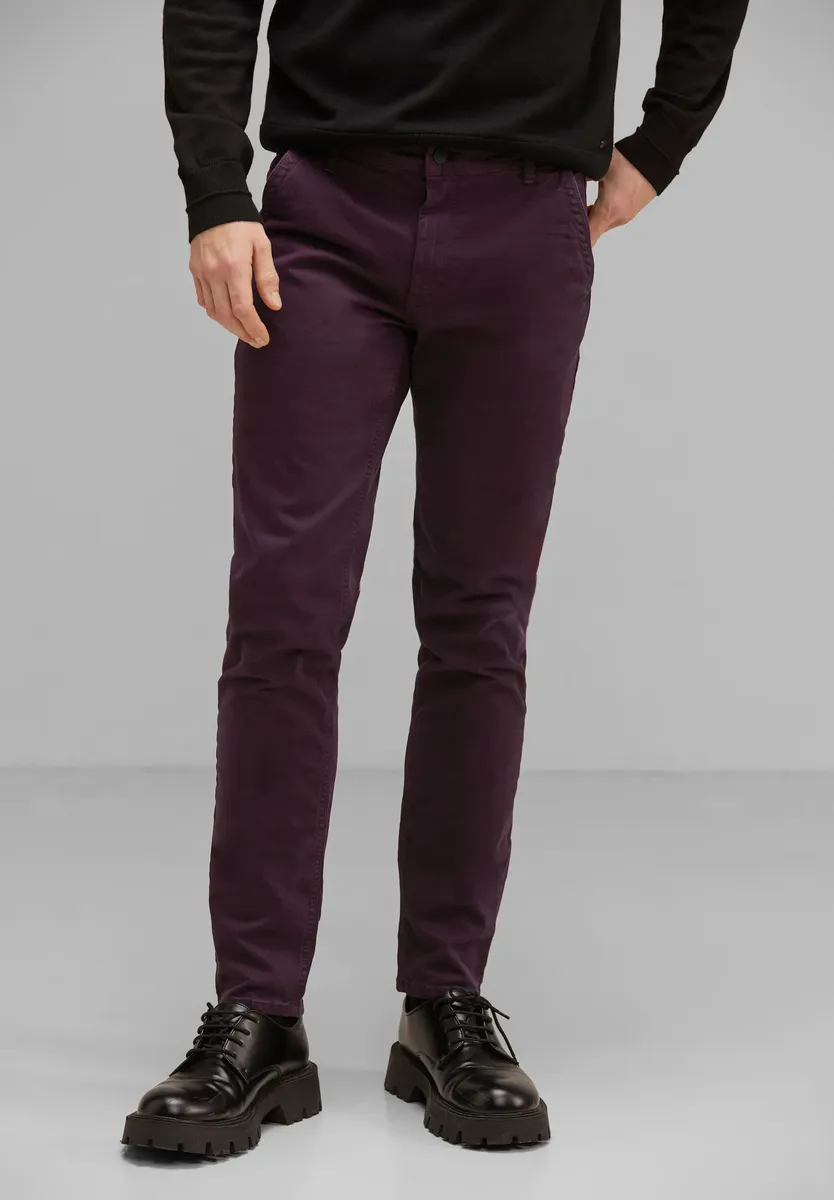

Брюки-чиносы STREET ONE MEN из хлопка с стрейчем, красный