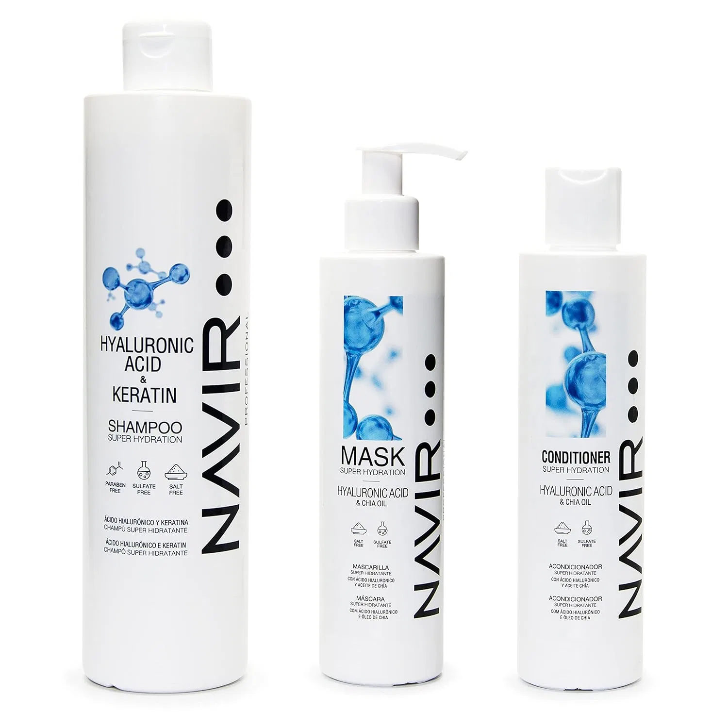 Набор для ухода за волосами с гиалуроновой кислотой от NAVIR Professional Navir Profesional
