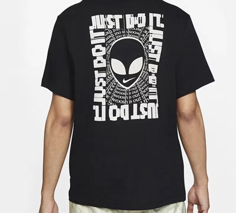 Футболка с принтом Alien Nike, черный — фото 2