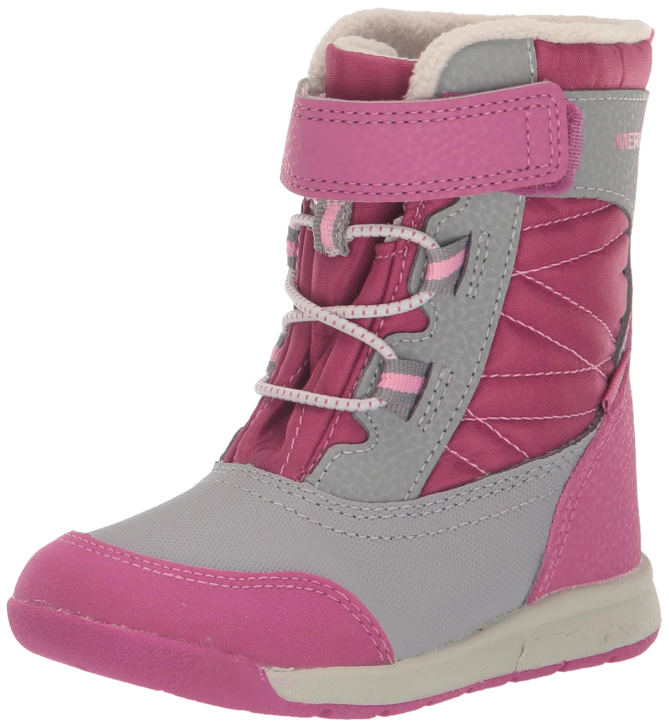 Детские снежные ботинки для мальчиков водонепроницаемые Snow Storm 2.0 Jr Waterproof Merrell, Berry Grey