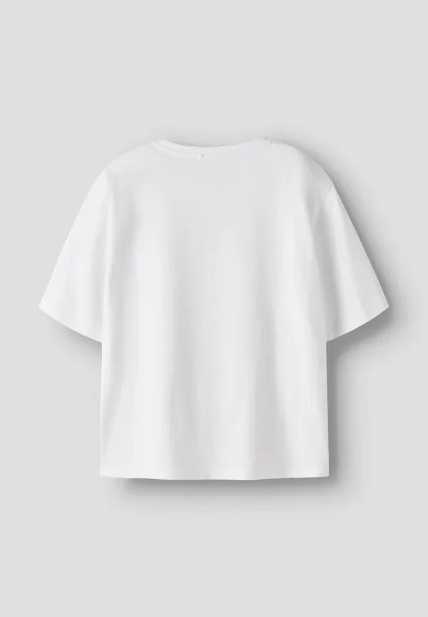 Футболка с принтом Animals Nkfjyna stitch ss nreg top box noos wdi Name It, Bright White, белый — фото 4