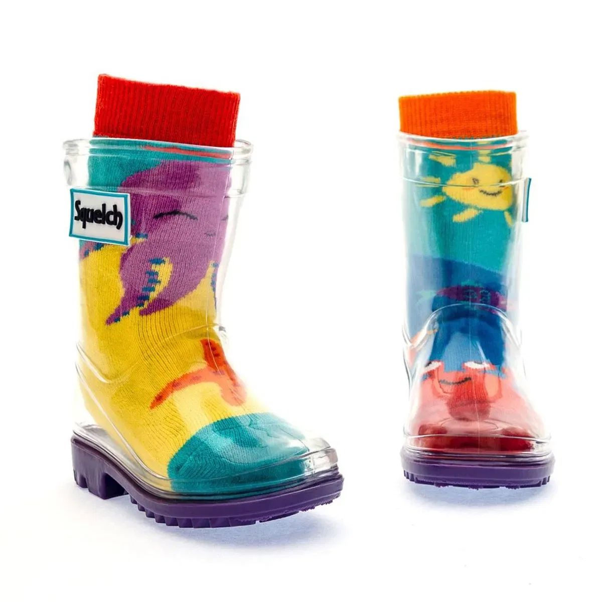 Детские носки для резиновых сапог Under the Sea Squelch Wellies, Multi — фото 2