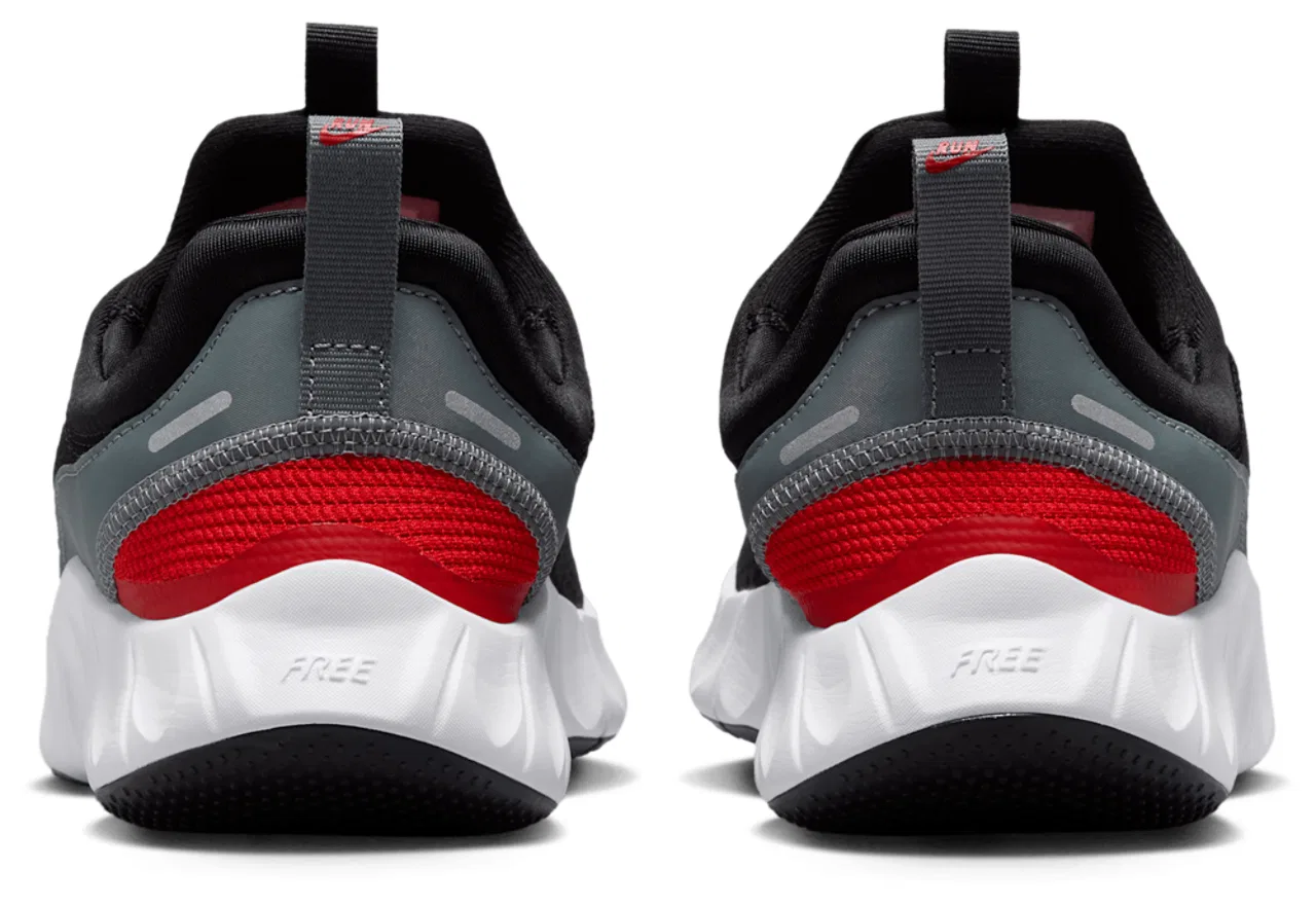 Детские кроссовки для мальчиков с гибкой подошвой Nike Free Ride, Nike, Black/White/Cool Grey — фото 3