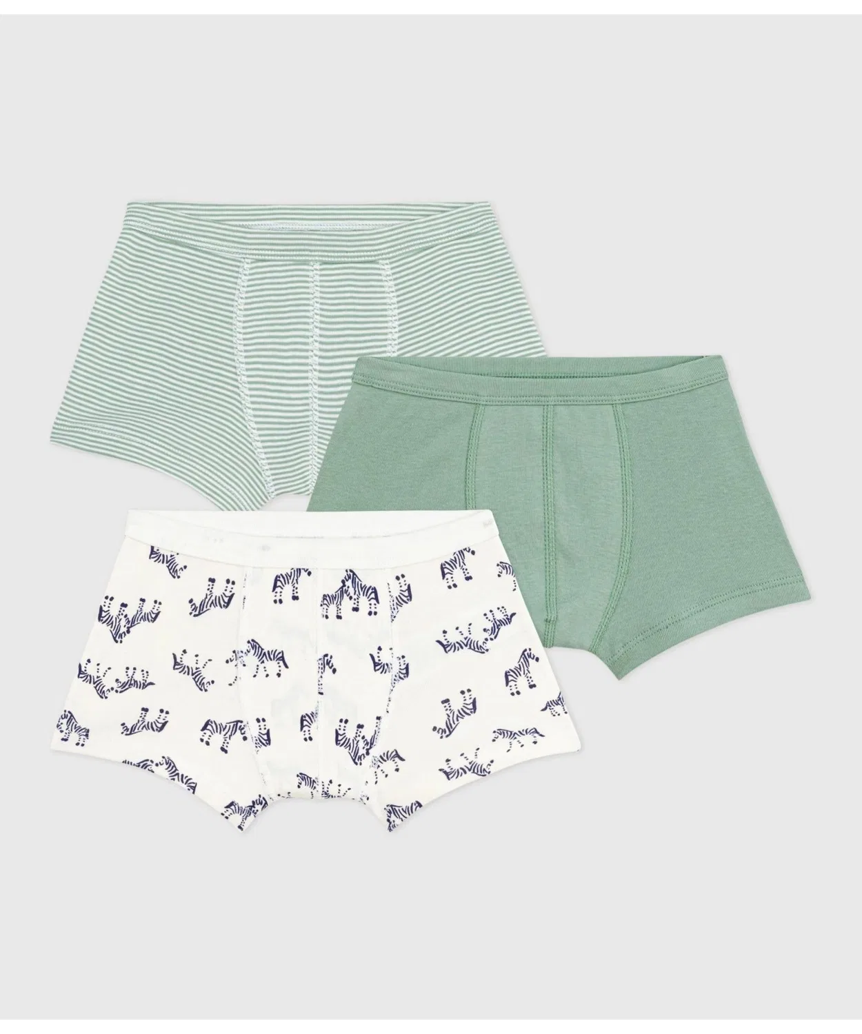 Детские трусы-боксеры 3 шт., с принтом PETIT BATEAU, Multicolor
