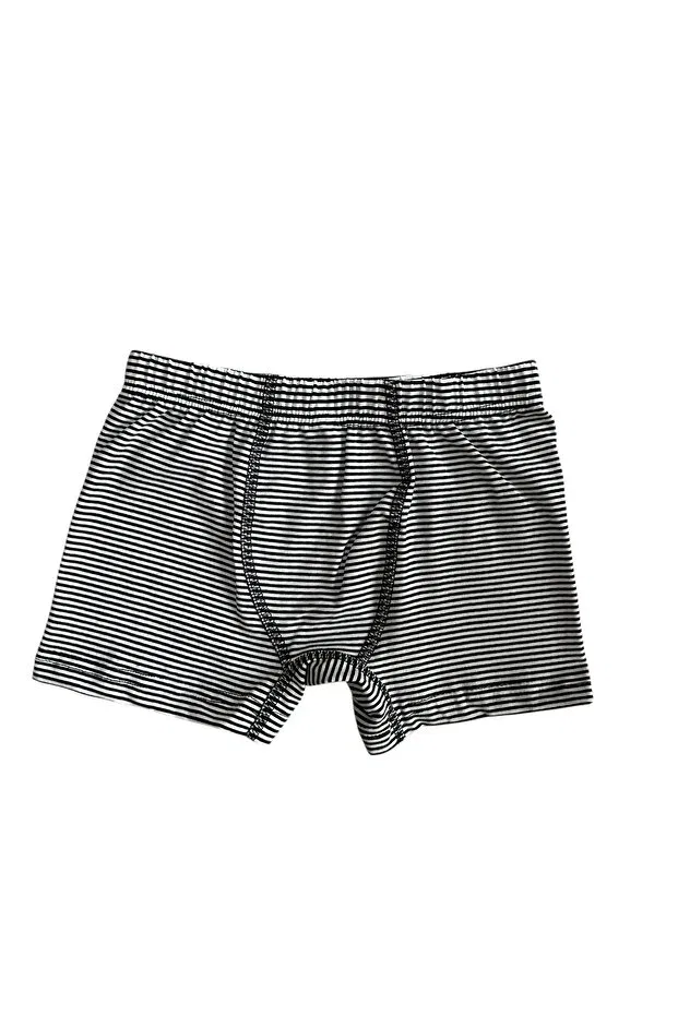 Детские боксеры для мальчиков полосатые хлопковые Basics Bellamio Kids, Navy Blue