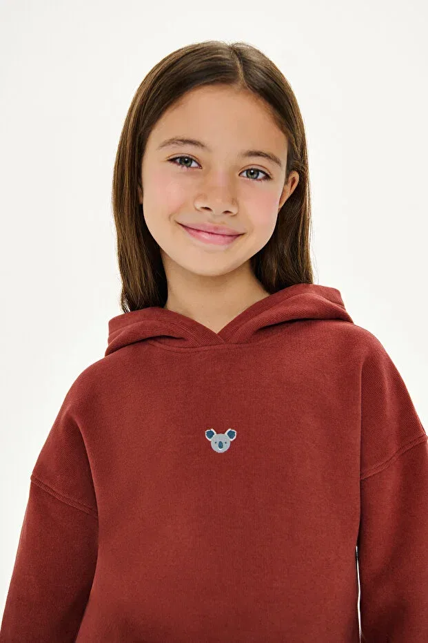 Детское худи для девочек с капюшоном с карманом Koala supersoft kids pocket hoodie Reflect Studio, Tile — фото 2