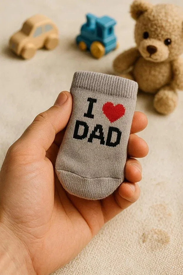 Детский комплект носков для мальчиков из хлопка 3-Piece Newborn Baby Boy Socks Set Moda, Ecru-Baby Blue-Sweet Gray — фото 2