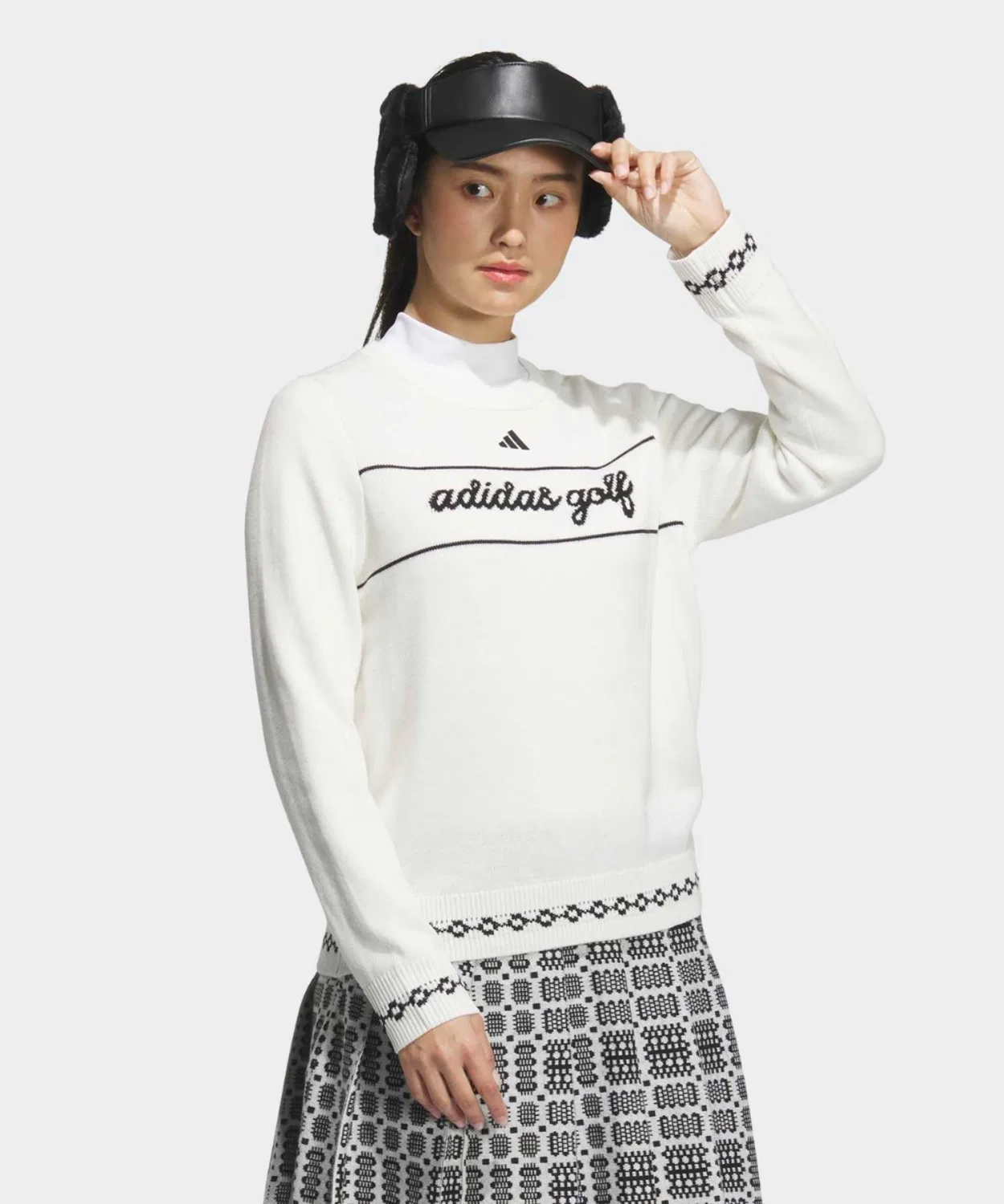 Женский свитшот с длинным рукавомTraditional Pattern Adidas, Белый — фото 3
