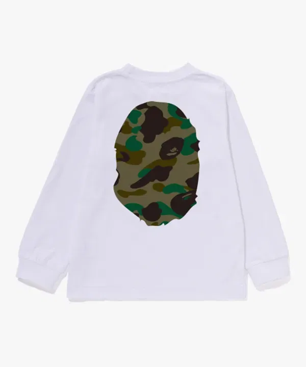Футболка с длинным рукавом Big Ape Head Camo, Bape, зеленый — фото 2