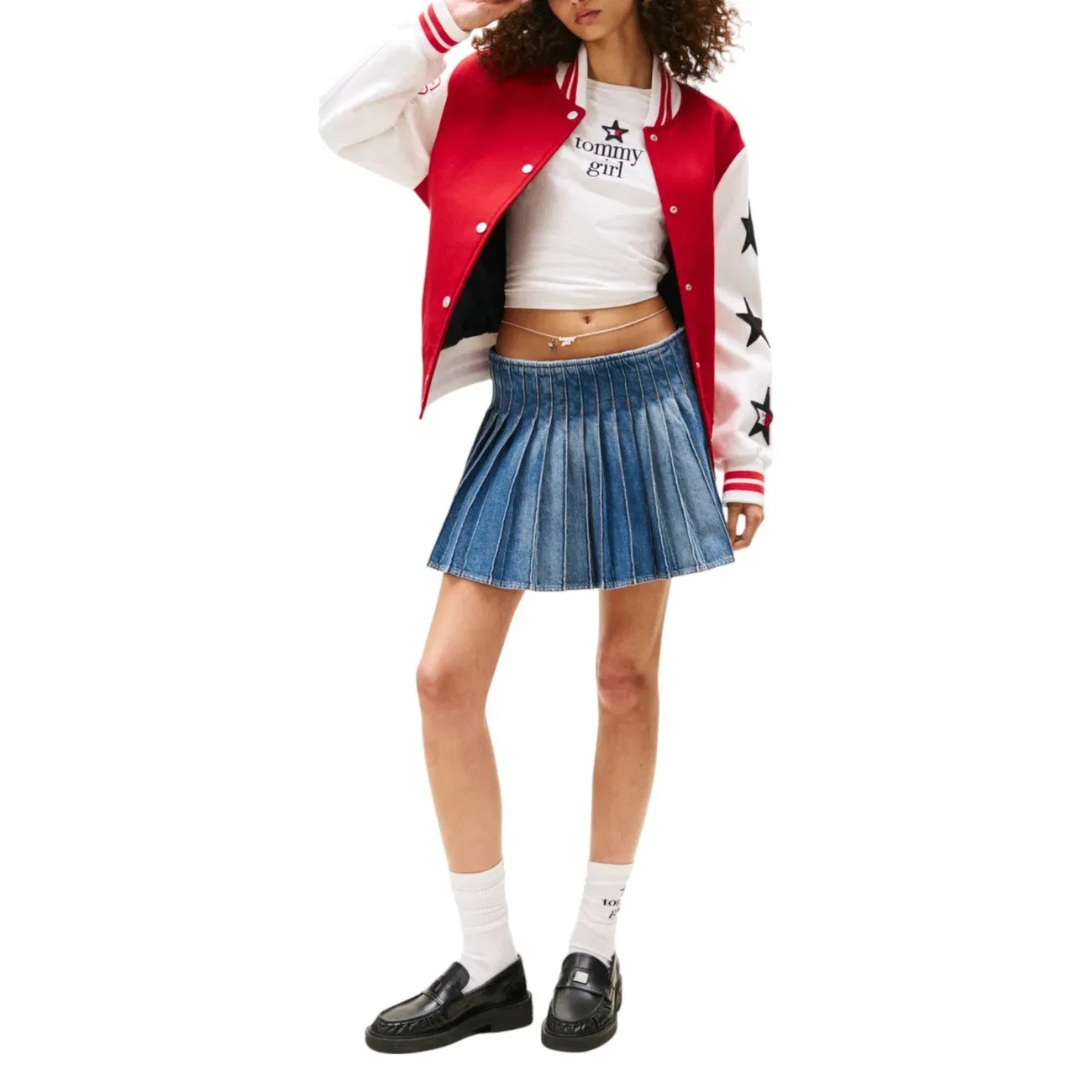 Юбка мини синяя Tommy Hilfiger, синий — фото 3