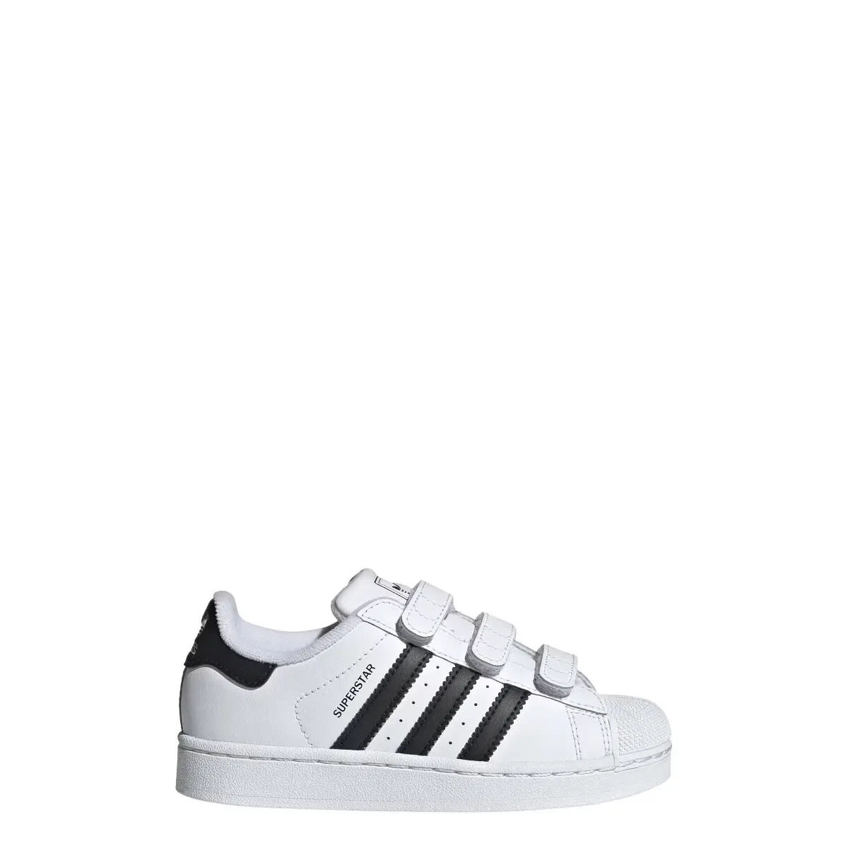 Детские кроссовки для мальчиков кожаные Superstar adidas, Blanco — фото 2