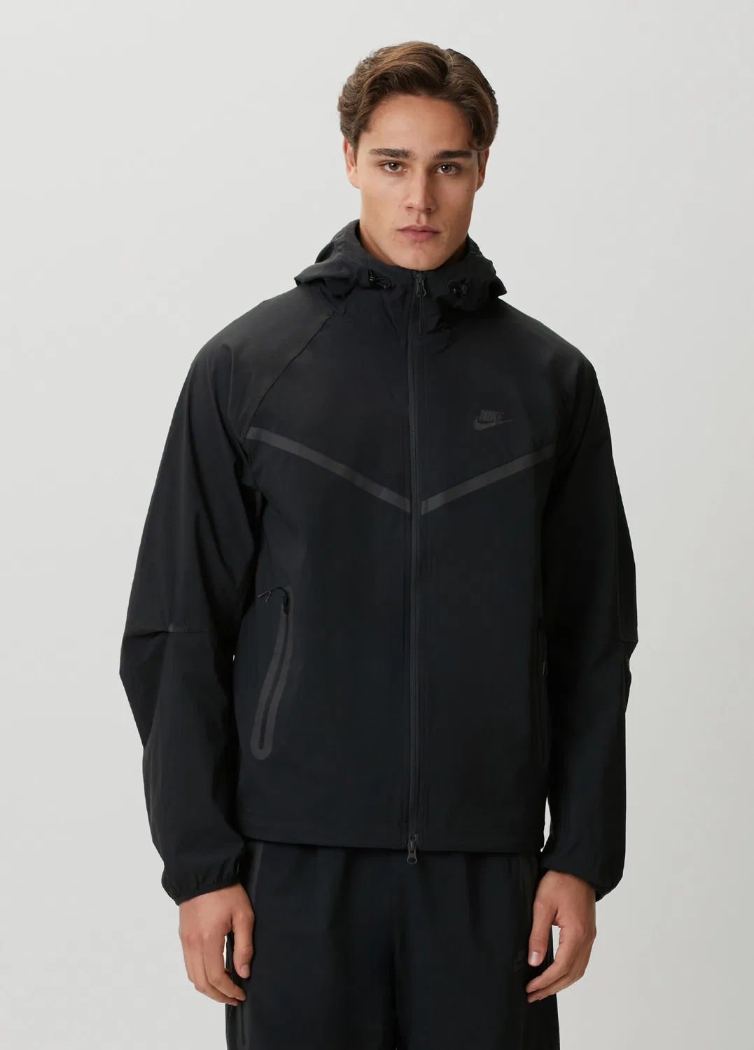 Куртка Nike Dri-FIT Windrunner, черно-серый