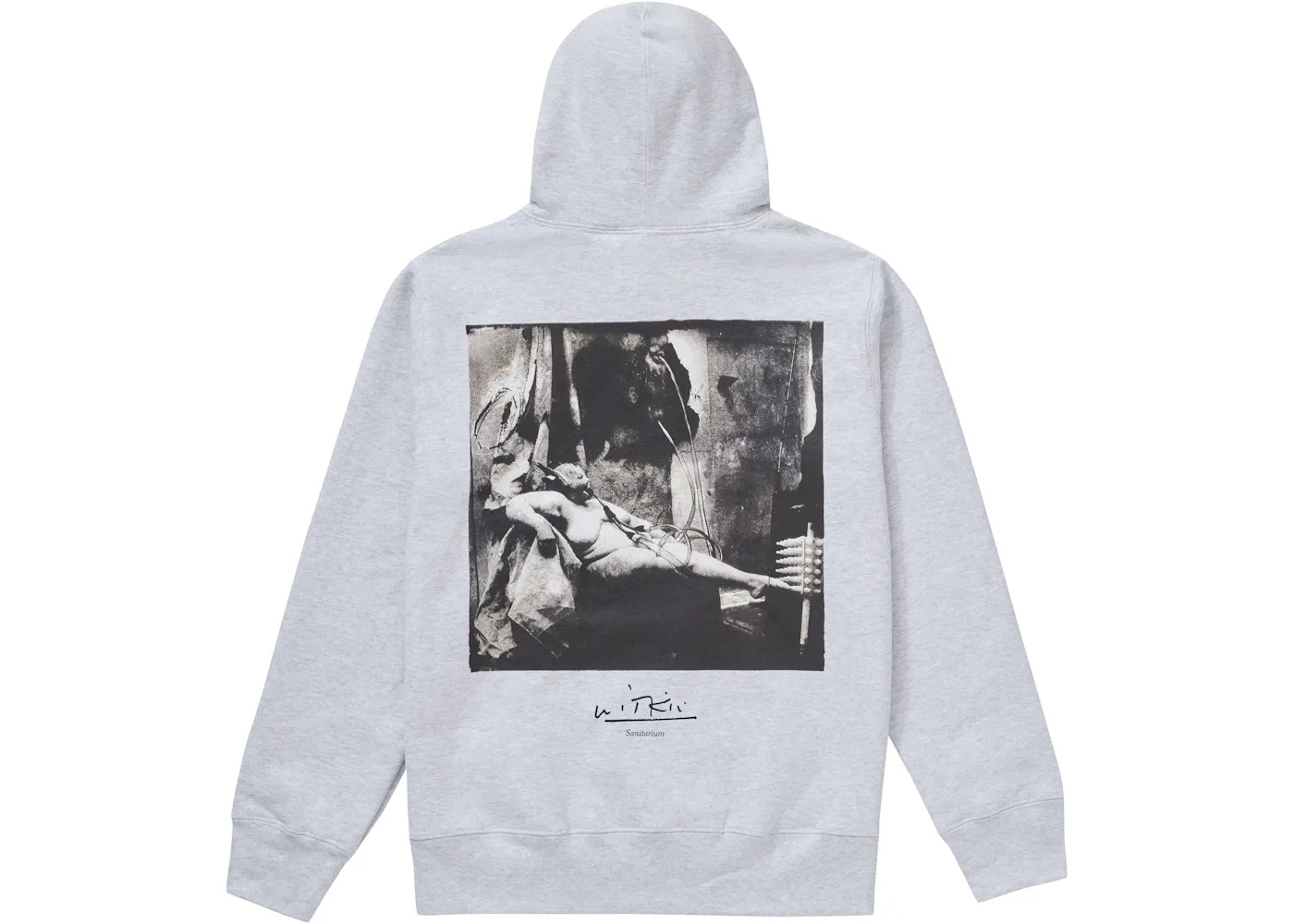 Мужская худи с капюшоном Sanitarium Supreme, Ash Grey