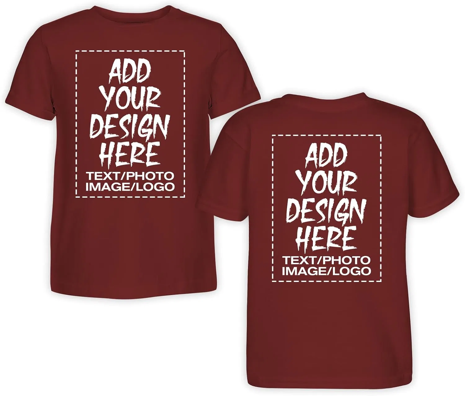 Футболка Regular Fit Custom с принтом, Brown