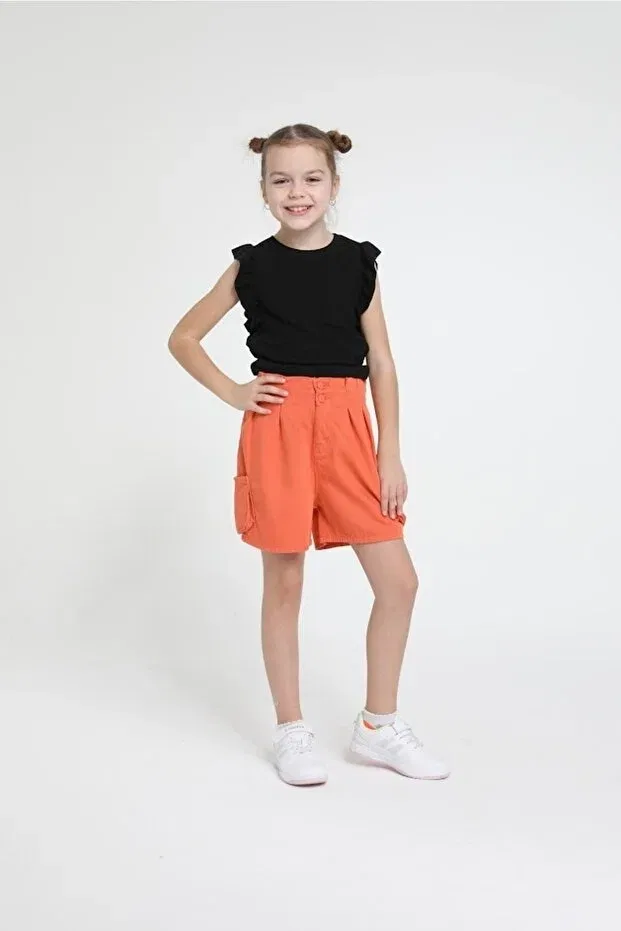 Детские шорты для девочек джинсовые Escabel Girl, Orange