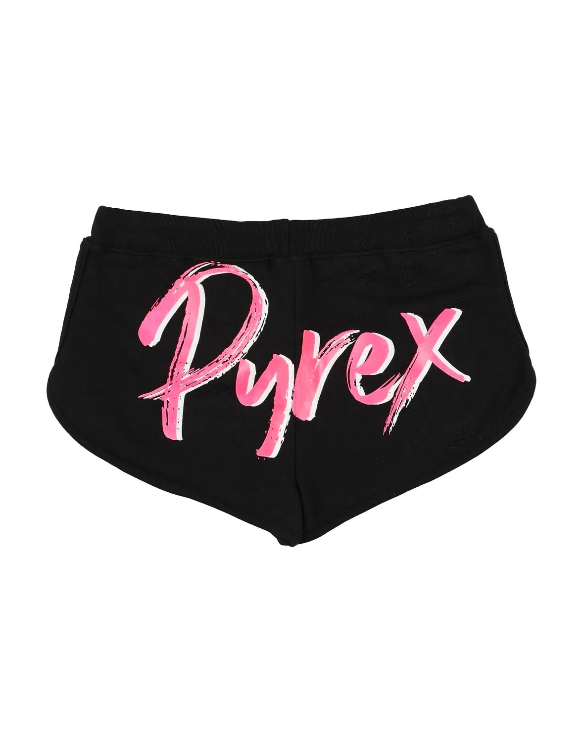 Детские шорты для девочек с принтом Pyrex, черный — фото 2