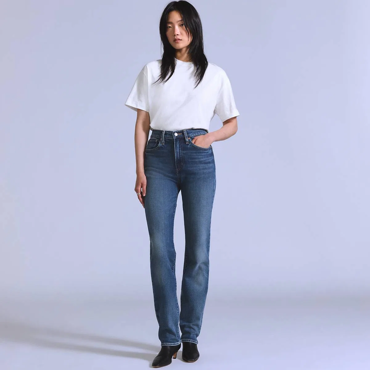 Женские узкие джинсы Levi's, Octave - Blue