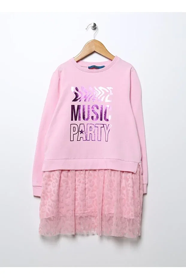 Детское платье для девочек с принтом Funky Rocks, Pink