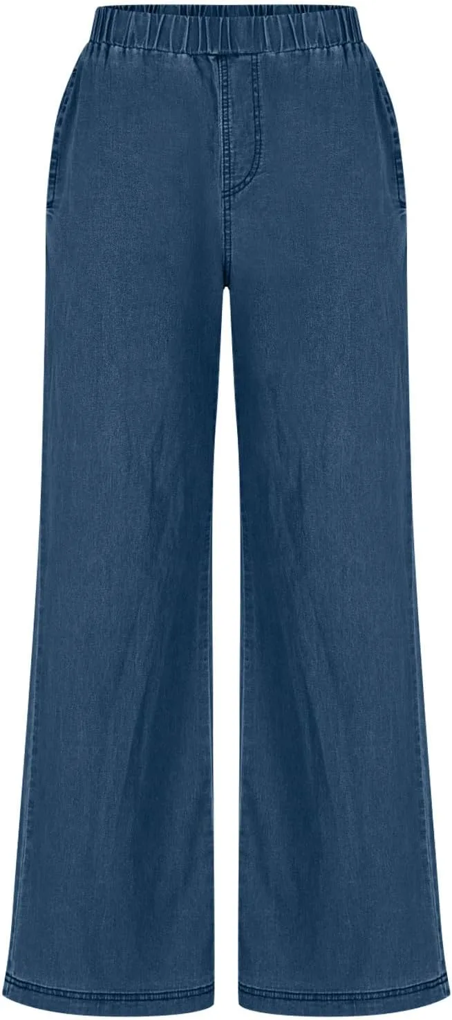 

Женские джинсы sweatpant mid rise с эластичным поясом и карманами