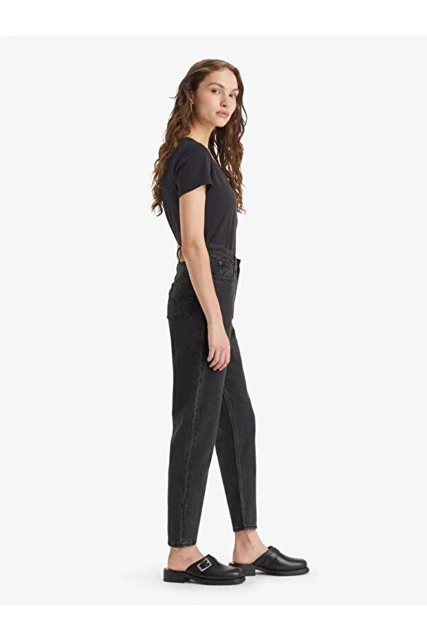 Женские джинсы с высокой талией Mom Jeans Levi's, Gray — фото 3