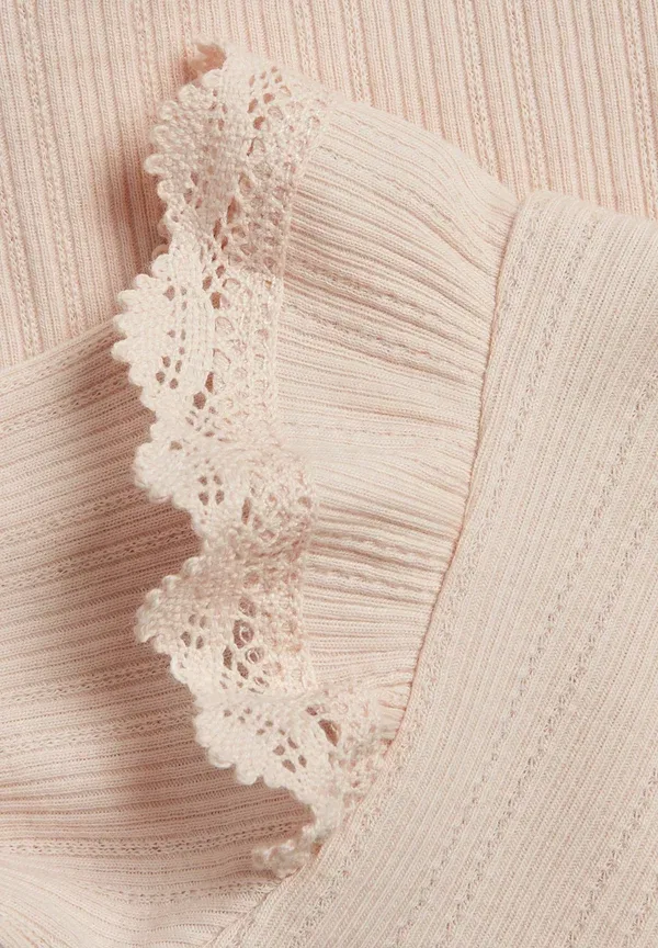 Боди с кружевной отделкой With frill - body Newbie, light pink, светло-розовый — фото 3