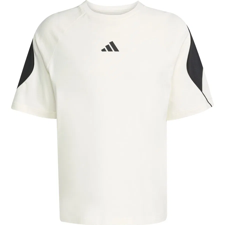 Мужская футболка из хлопка с логотипом adidas, Белый