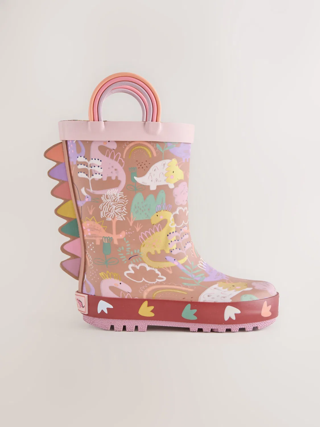 Резиновые сапоги Handle Wellies Next, Нейтральный Дино — фото 2