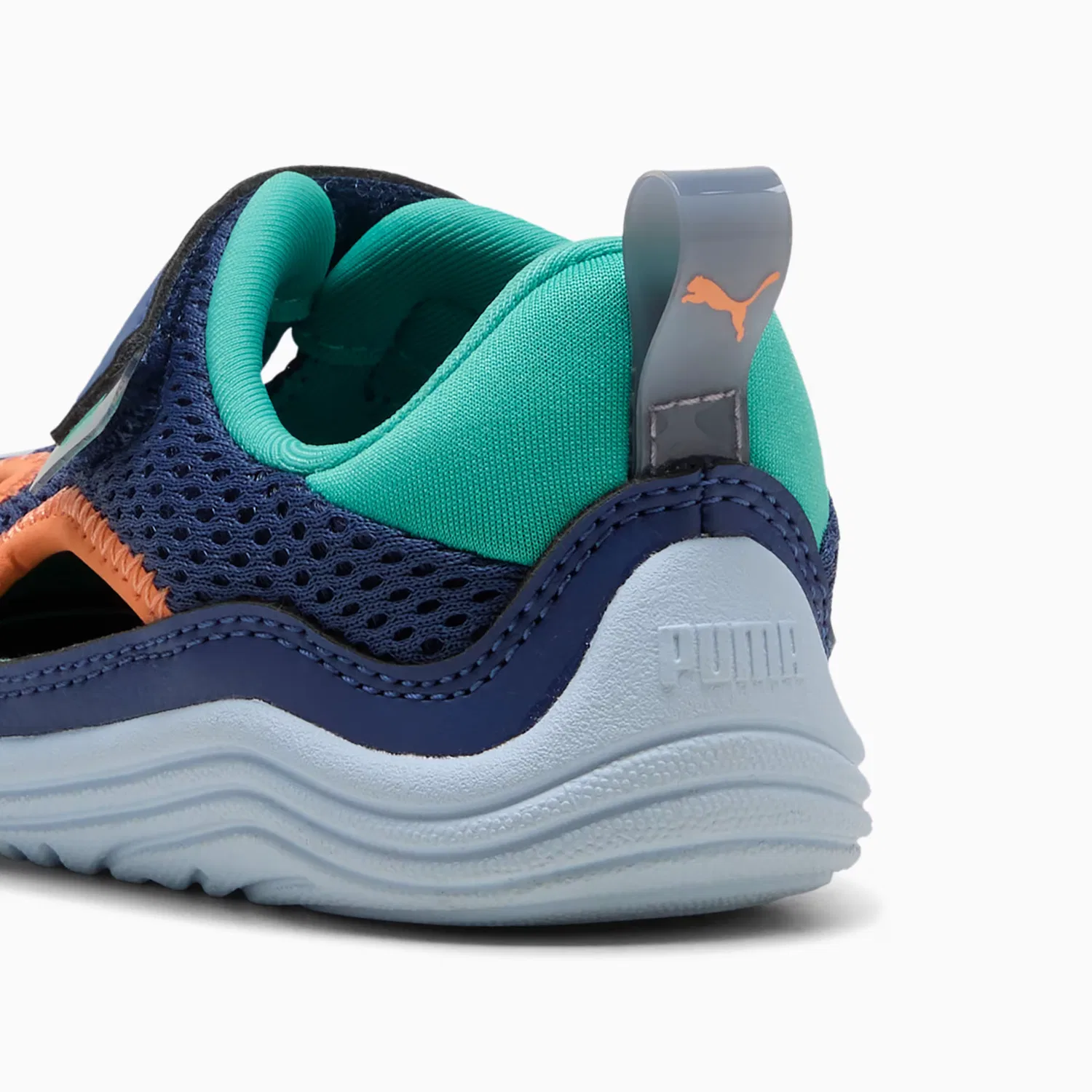 Удобные кроссовки для малышей Kitten Summer Puma, Blue Jewel-Vibrant Green-Melon Glow — фото 3