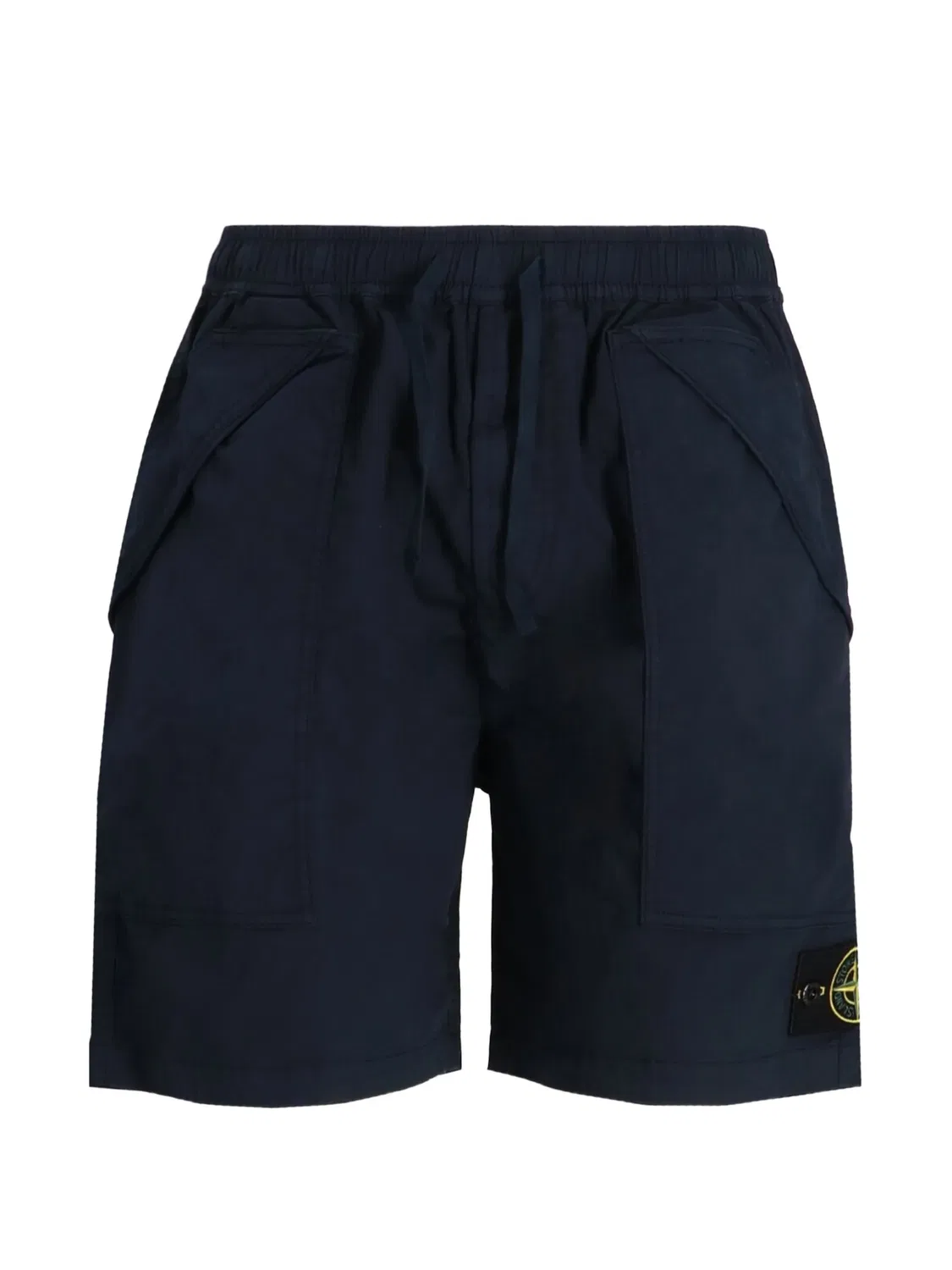 Шорты сdrawstring и логотипом Stone Island, синий