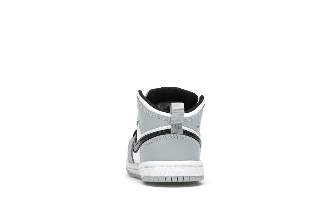 Детские кроссовки с длинным рукавом Jordan 1 Mid Jordan, Light Smoke Grey/White-Black — фото 4