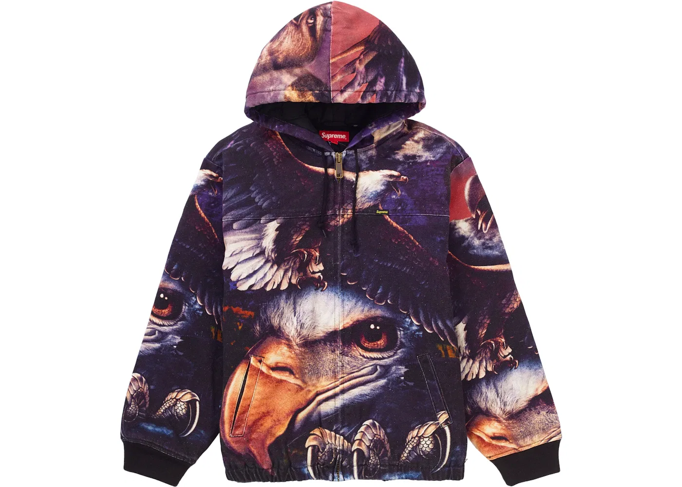 Мужская куртка с капюшоном Supreme Eagle Hooded Work Jacket, розовый