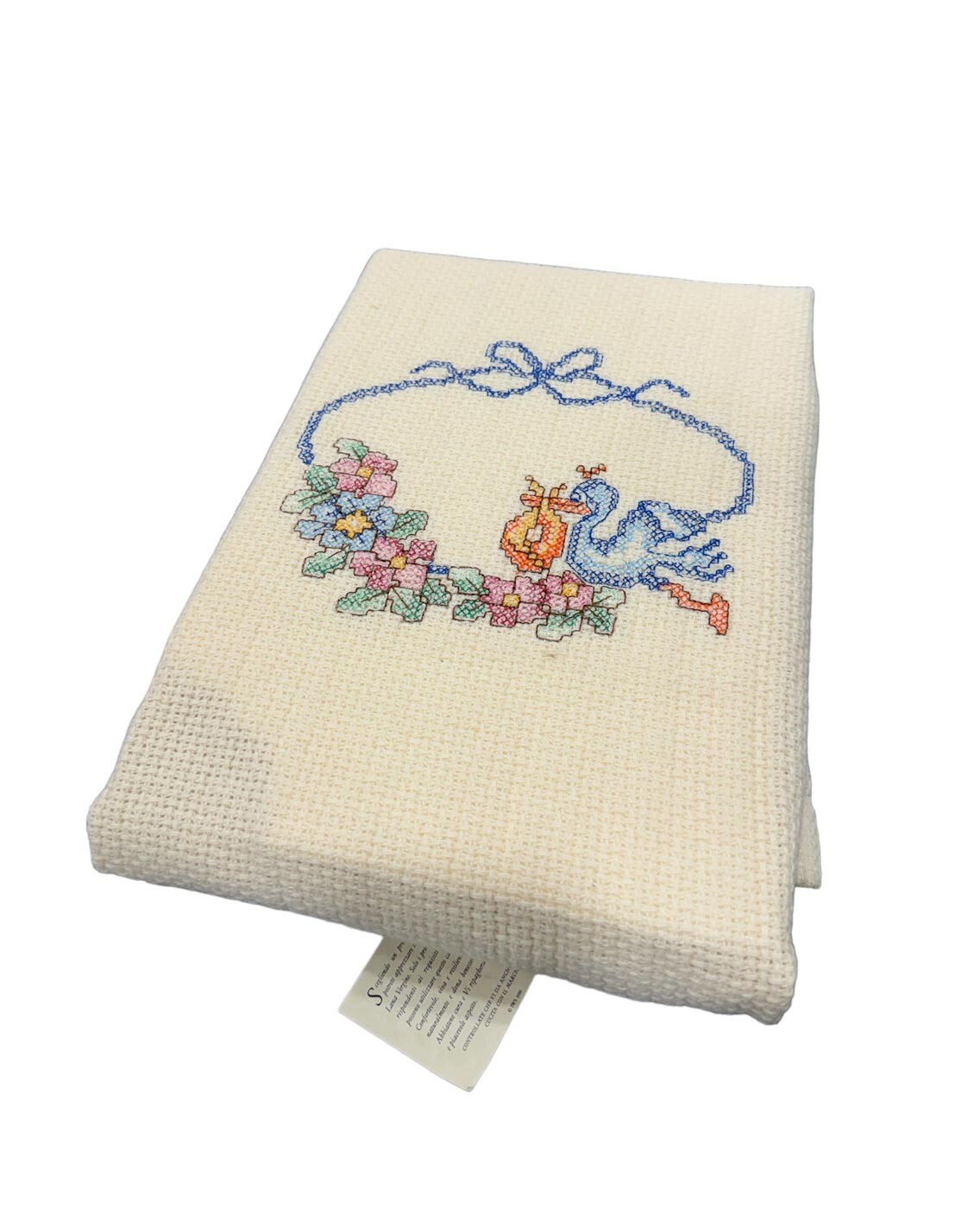 

Одеяло для детской кроватки Somma Pure Virgin Wool Aida Rudelli Embroidery, 110×150 см