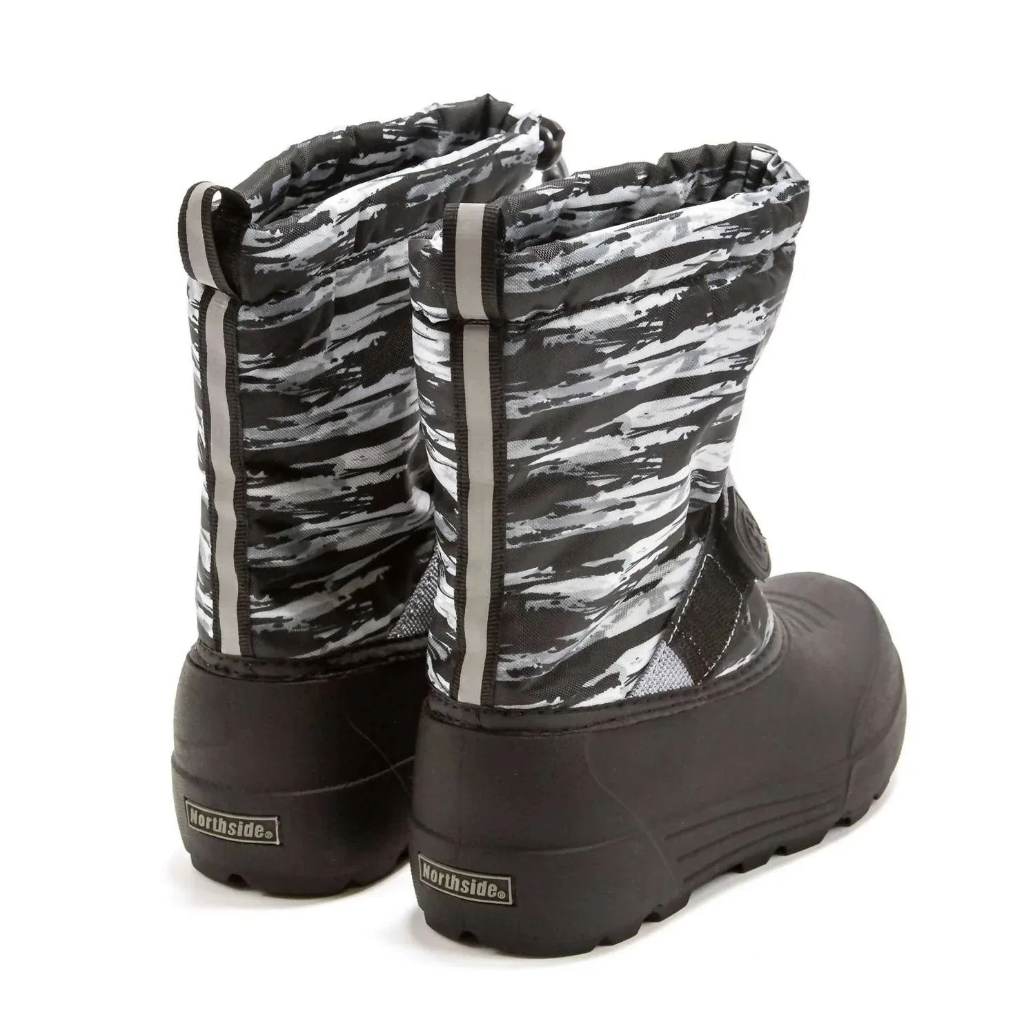 Детские зимние утепленные ботинки на липучке Frosty Insulated Snow Boot Northside, Charcoal — фото 3