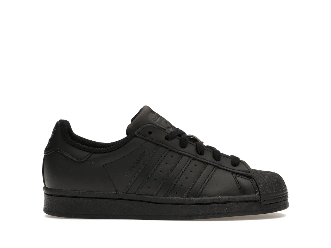 Детские кроссовки Lifestyle с круглым носом Adidas Superstar, Core Black Core Black Core Black