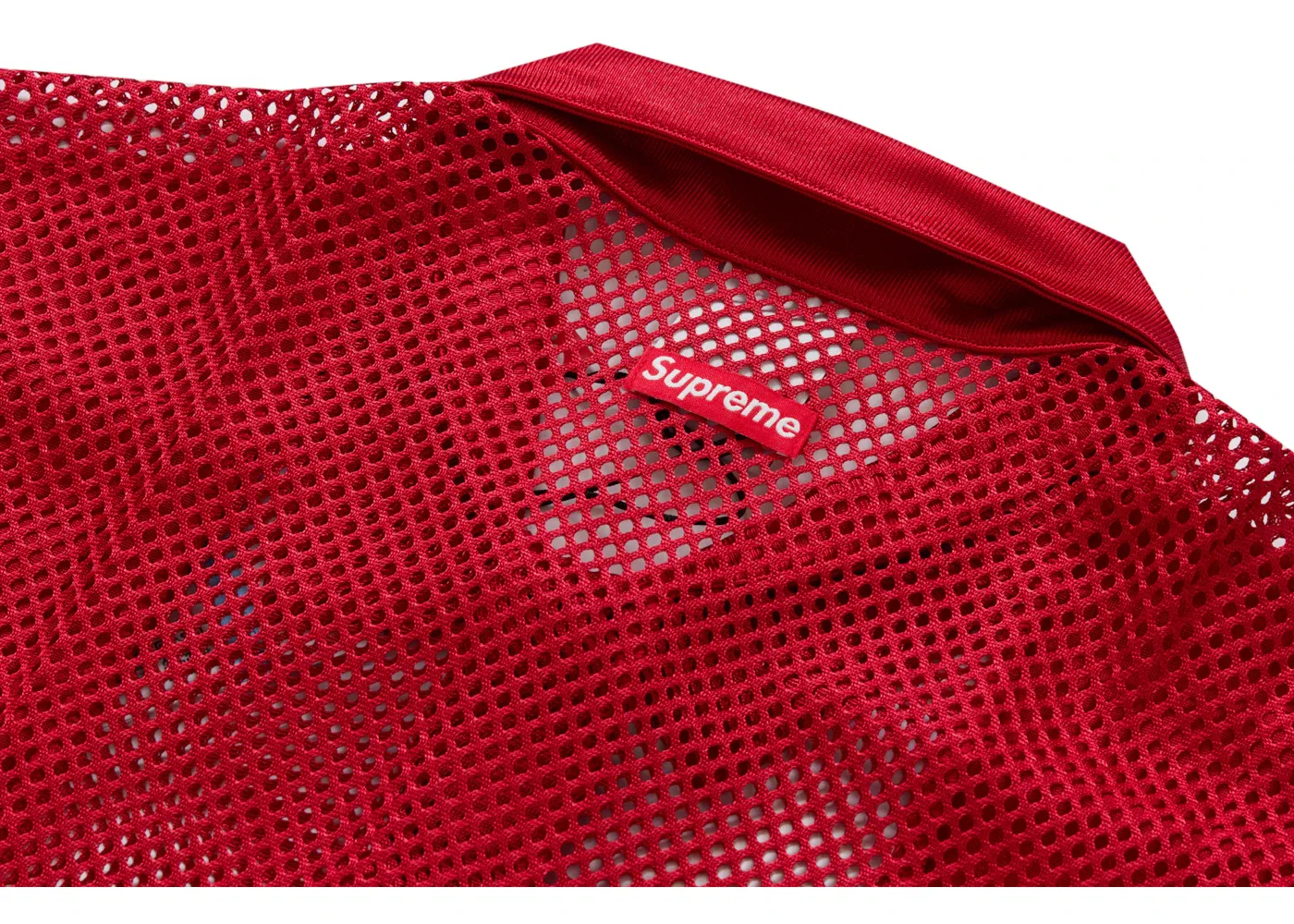 Мужская футболка с сеткой Supreme Shirt, Красный — фото 4